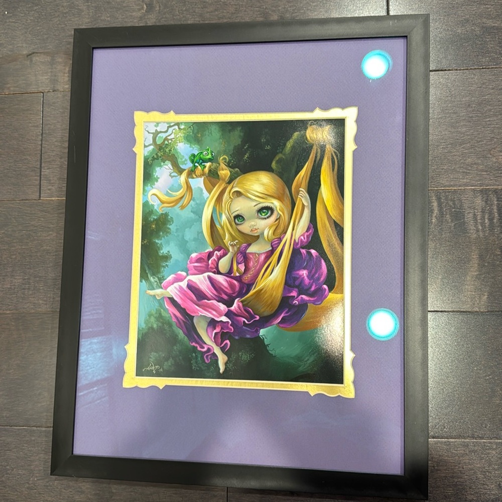 Jasmine Becket-Smith Framed Print of Disney’s Rapunzel